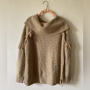 Knox Rose Boho Knitted Cowl Neck Sweater Size XL